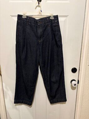 Banana Republic Mid-Rise Straight Trouser Style Crop Denim